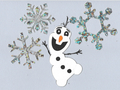 Image Olaf with Snowflakes